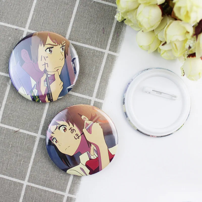 24 Pieces 58mm Anime Makoto Shinkai Your Name Badges Backpack Icons Pins Badge Decoration Brooches Metal Badges For Clothes Bag