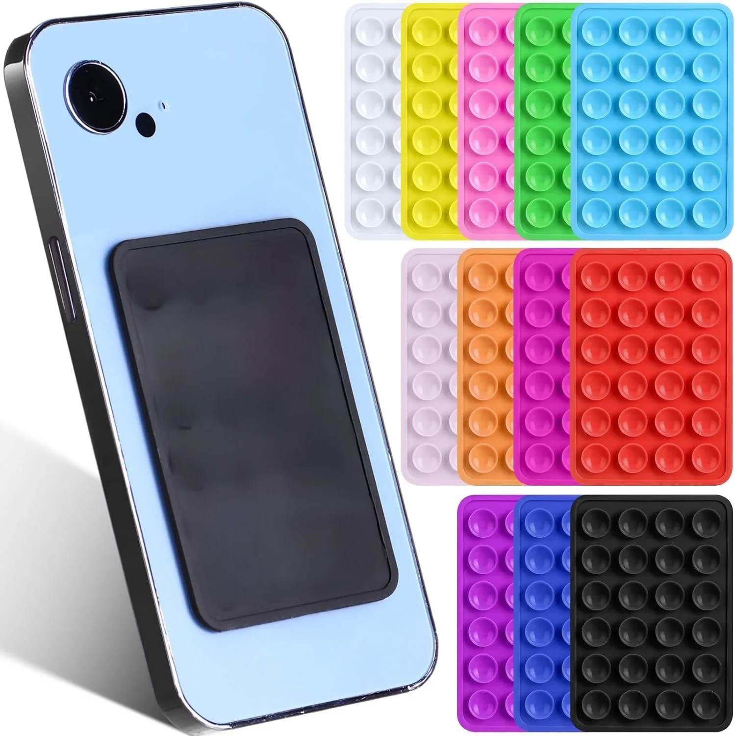 Ventouse en silicone double face pour support de téléphone portable, ventouse arina en caoutchouc pour partenaires