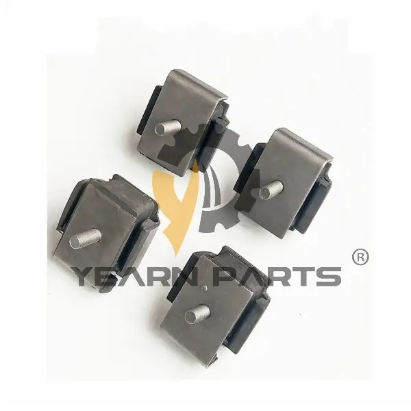 

YearnParts ® 4 PCS Engine Mounting Rubber Cushion 2416R222 for Kobelco Excavator K903-2 K903C SK60 SK60-3 SK60-4