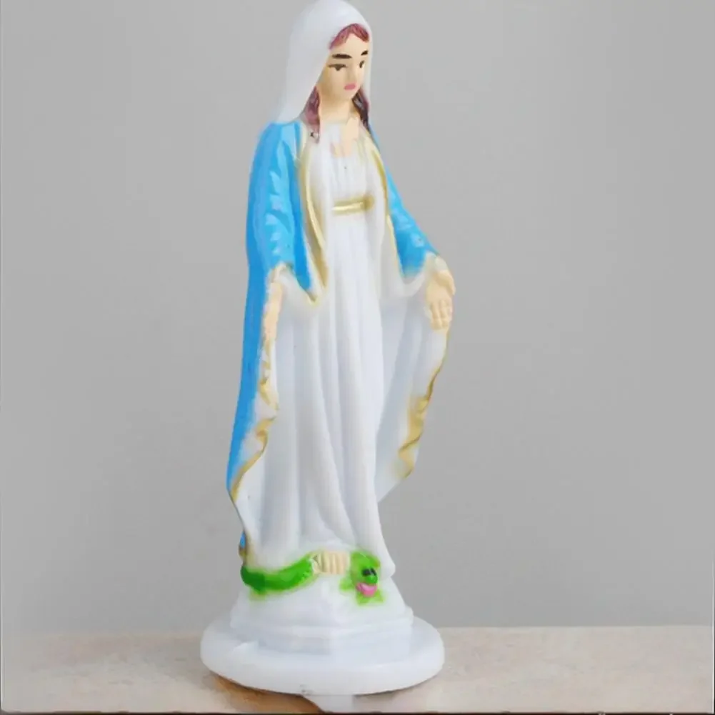 Statue catholique de la vierge marie pour femme, cadeau religieux classique, détails remarquables, Figurine d'art lumineuse géniale en plastique