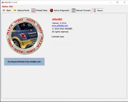 AlfaOBD-diagnóstico con licencia completa para Windows, Alfa Fiat, Lancia, Abarth, Dodge RAM, Chrysler, Jeep, Peugeot, Citroën, v 2.3.6.0