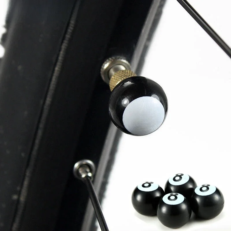 AliExpress DSYCAR 4Pcs/lot Fashion Universal Auto Truck Bike Billiards Pool 8 Ball Valve Stem Caps Tire Air Valve Stem Caps Wheel Rim Black