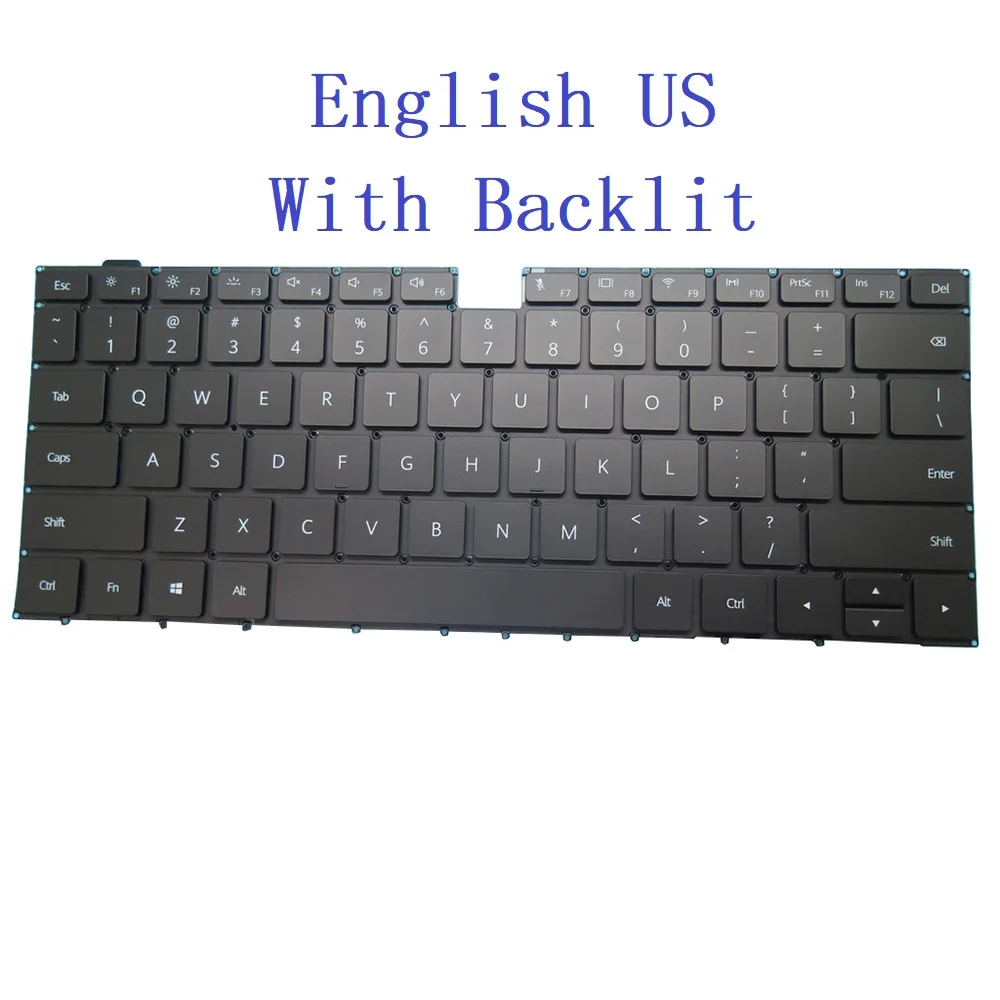 New RU/US Laptop Keyboard For HUAWEI For MateBook X Pro MACH-W19 MACH-W29 MACH-W19B MACH-W19C MACHR-W19L MACH-WAH9LP