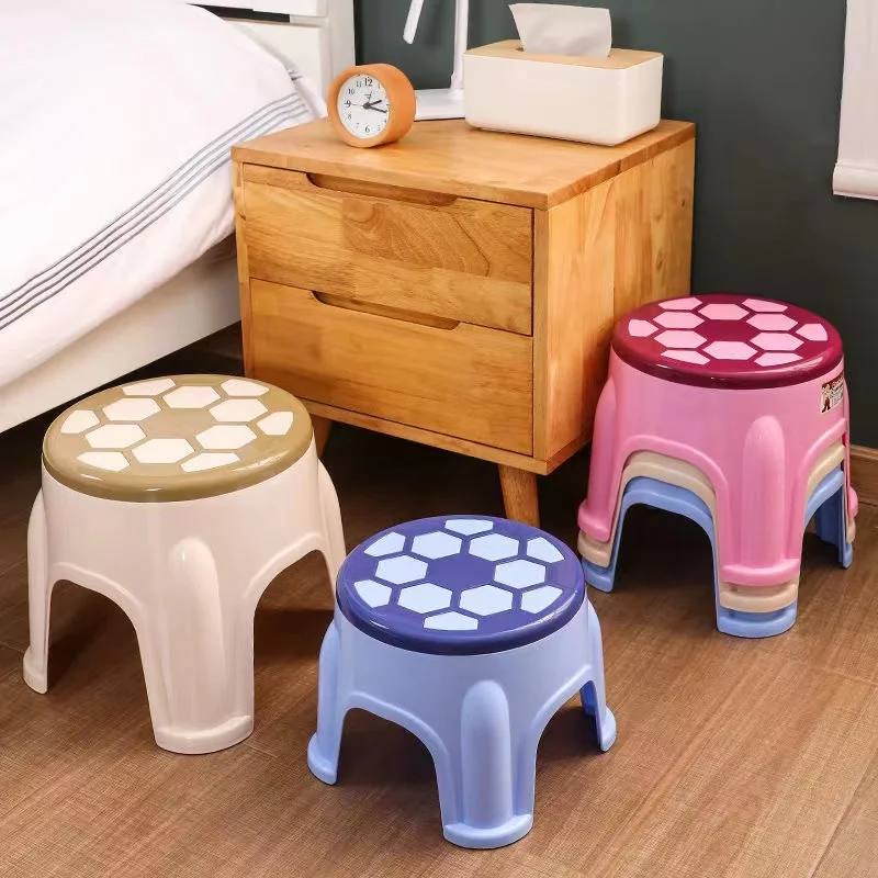Plastic small stool household stackable thickened stool sofa stool tea