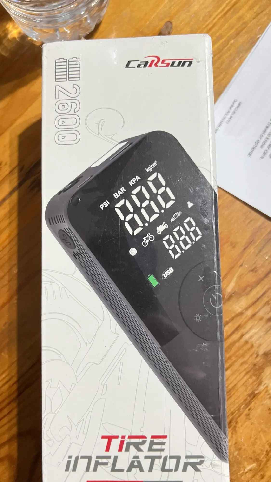 VanVolt AirGo™ Cordless Digital Tyre Inflator - Portable 150 PSI Air Pump photo review