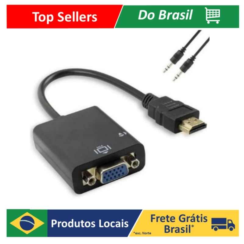 ADAPTADOR DE VÍDEO  PARA HDMI VGA GT-HDMIVGA ( cabo )