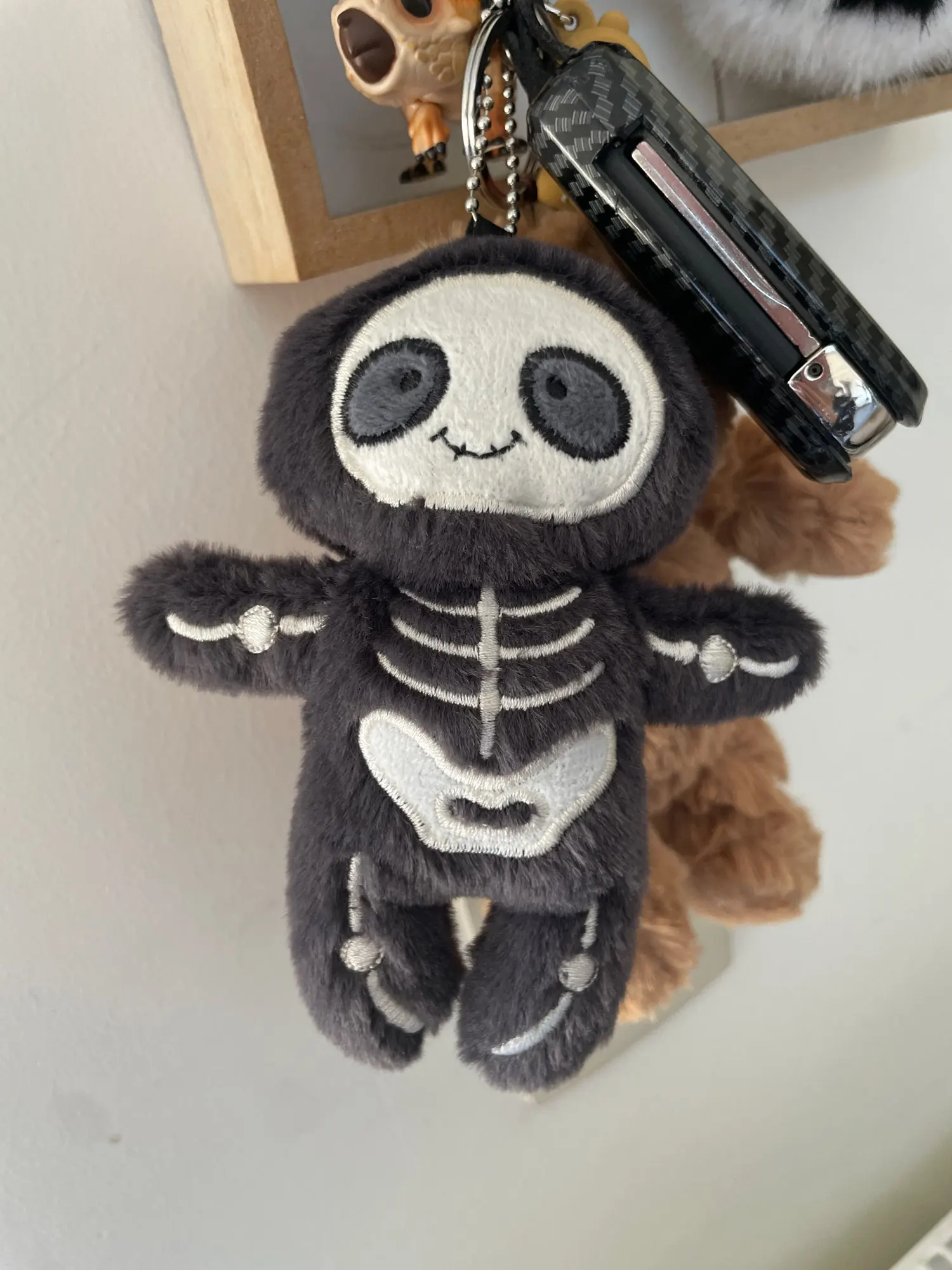 1/2pcs Halloween Funny Skull Mummy Plush Toy Creative Stuffed Doll Keychain Bag Pendant Key Hanging Decor Fun Holiday Gifts photo review