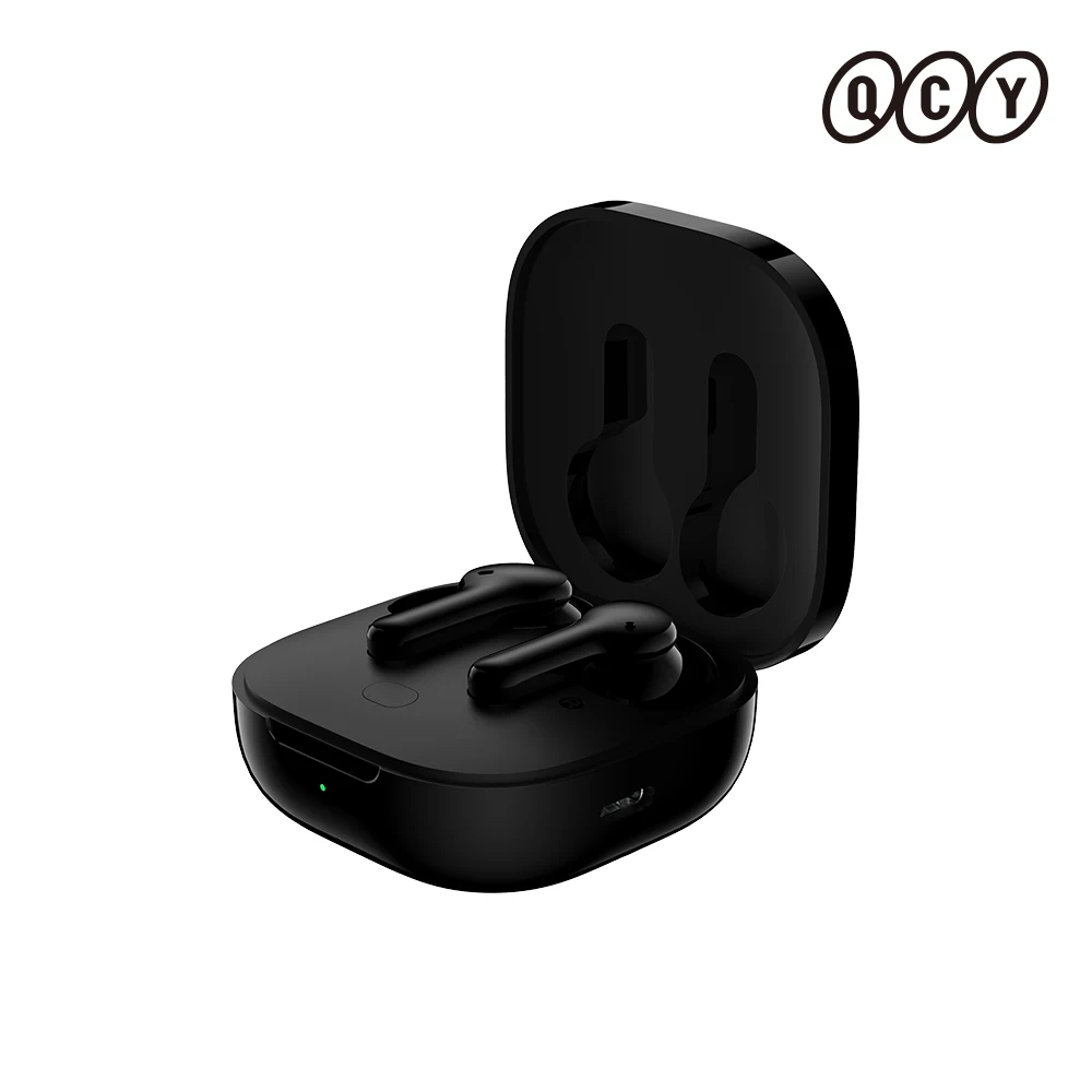 تطبيق Qcy T13، سماعة بلوتوث سوداء، إلغاء الضوضاء