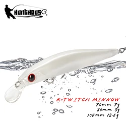 Hunthouse Fishing Lure Artist Minnow Hard Bait 70mm 80mm 105mm Sinking Wobblers Swimbait For Bass Pike Perch Leurre Tackle