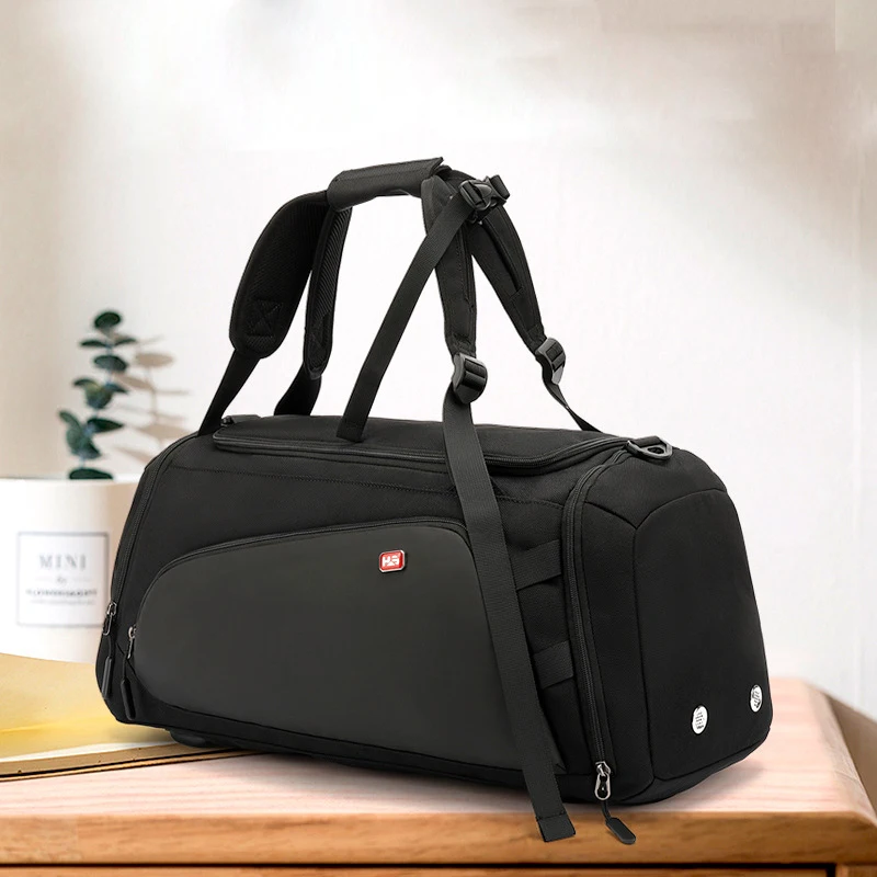 Multi-functional Travel Bag With Wet Dry Separation Shoe Compartment for Fitness Business Shoulder Can be Used As Men Backpack