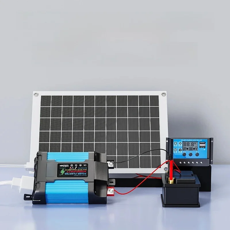 Zestaw falownika solarnego o mocy 6000 W Kompletna generacja energii Panel słoneczny o mocy 600 W System 110 V/220 V Panel słoneczny 12 V Kontroler ładowania akumulatora — zdjęcie produktu 7
