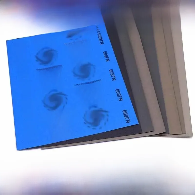 Papiers abrasifs de polissage à sec, papier abrasif, feuilles de papier abrasif convertibles à sec, finition de surface, 60-10000 grains, 2 pièces