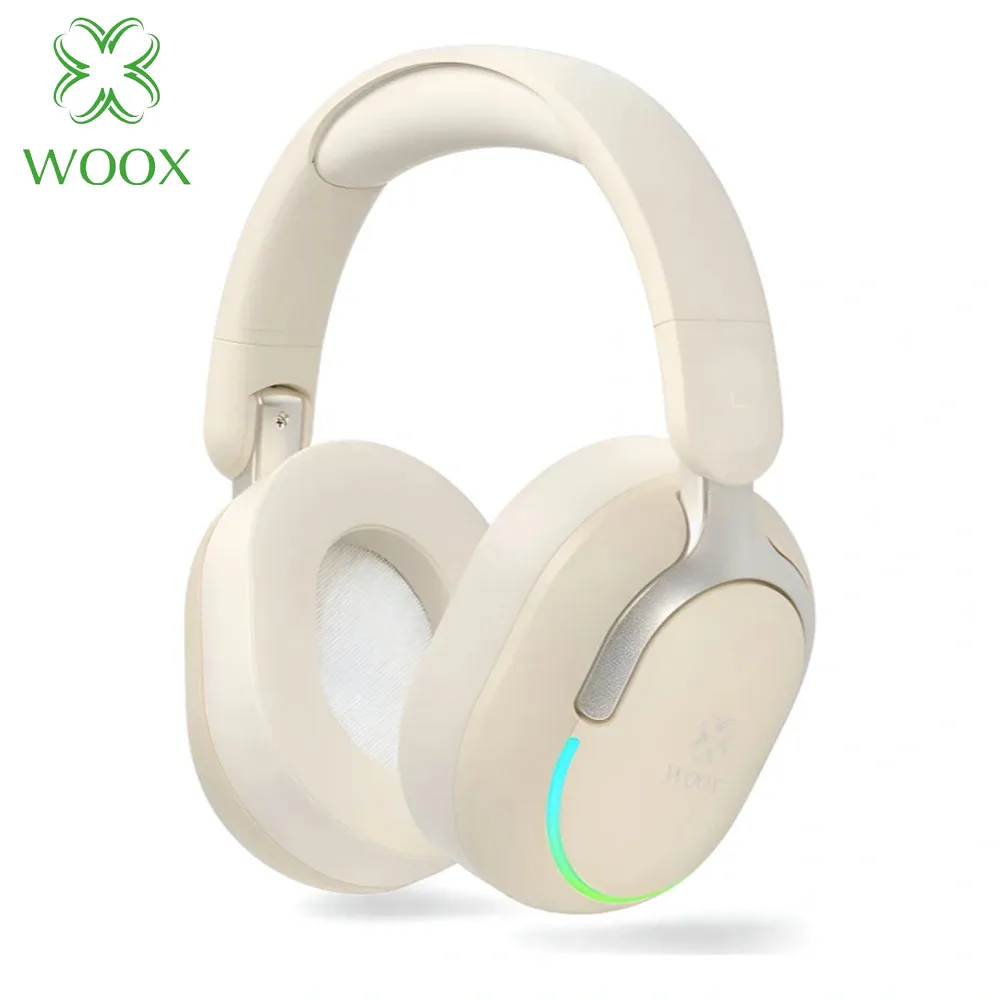 Auriculares inalámbricos Bluetooth WOOX, estéreo, con cancelación de ruido, modernos, para escuchar música o estudiar, con batería de 400 mAh, compatibles con radio FM y portátiles para exteriores.