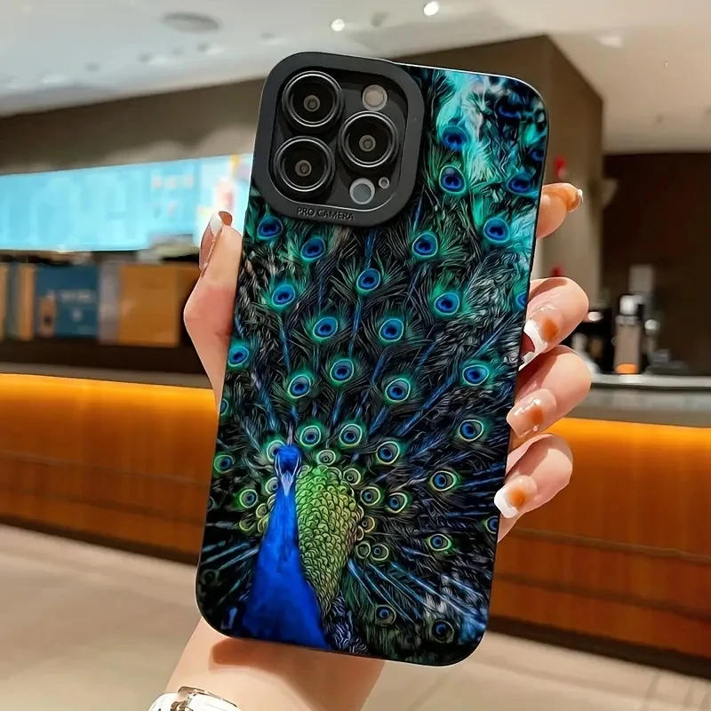 Peacock Spreads His Wings Graphic Pattern Case for Xiaomi Redmi Note 13 Pro Plus 5G 12S 11S 10S 10 11 12 Redmi 12C 13C 4G Cover