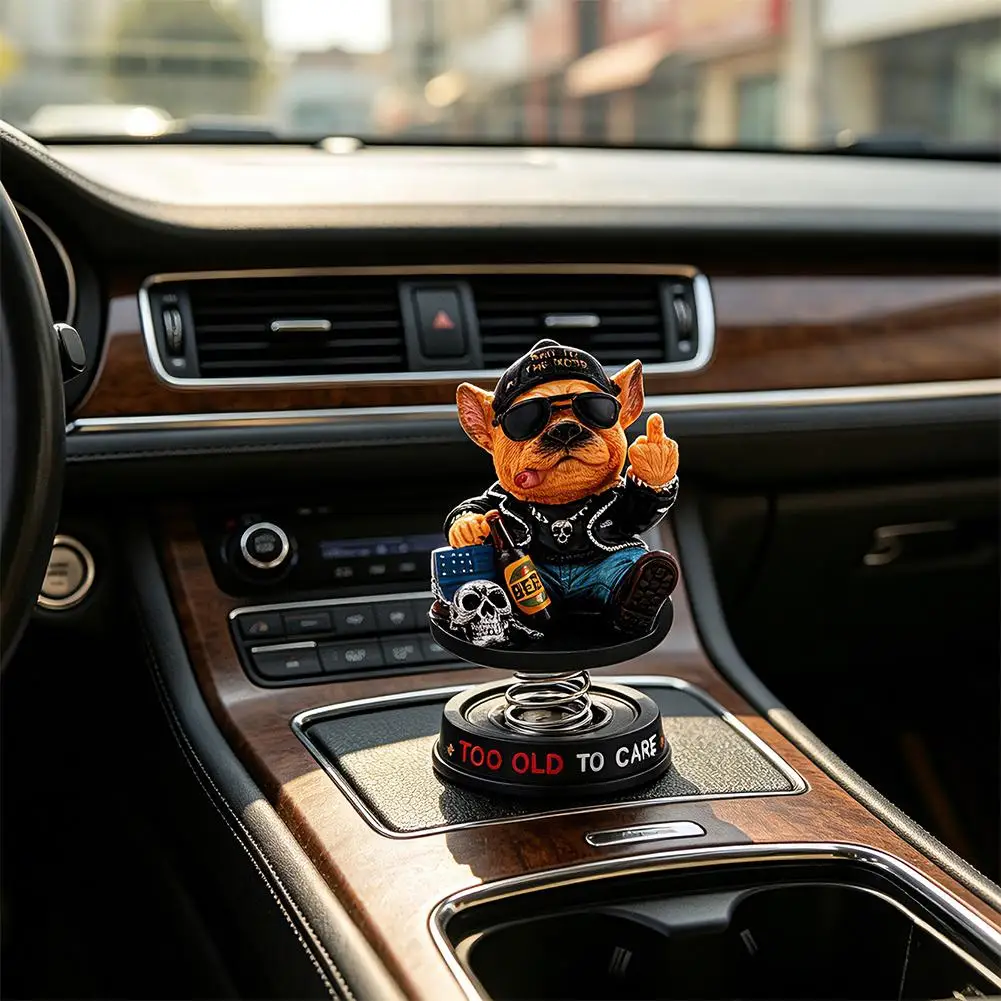 Auto-Innendekoration mit schwenkbarem Kopf, kreatives, schüttelndes Ornament, tragbare, stilvolle Armaturenbrett-Verzierung für die tägliche Autodekoration – Detail 5