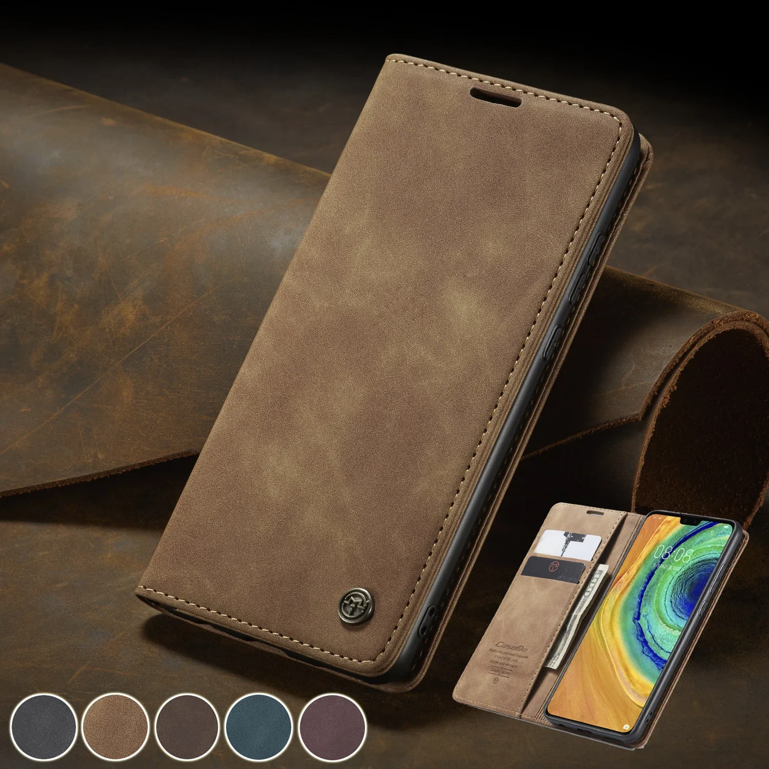 Etui Redmi Note 9 Pro Skórzane etui z klapką magnetyczną do Etui Xiaomi Redmi Note 9S Pokrowiec Xiomi 10T Pro Lite Redmi note9 Pro Max Case — zdjęcie produktu 7