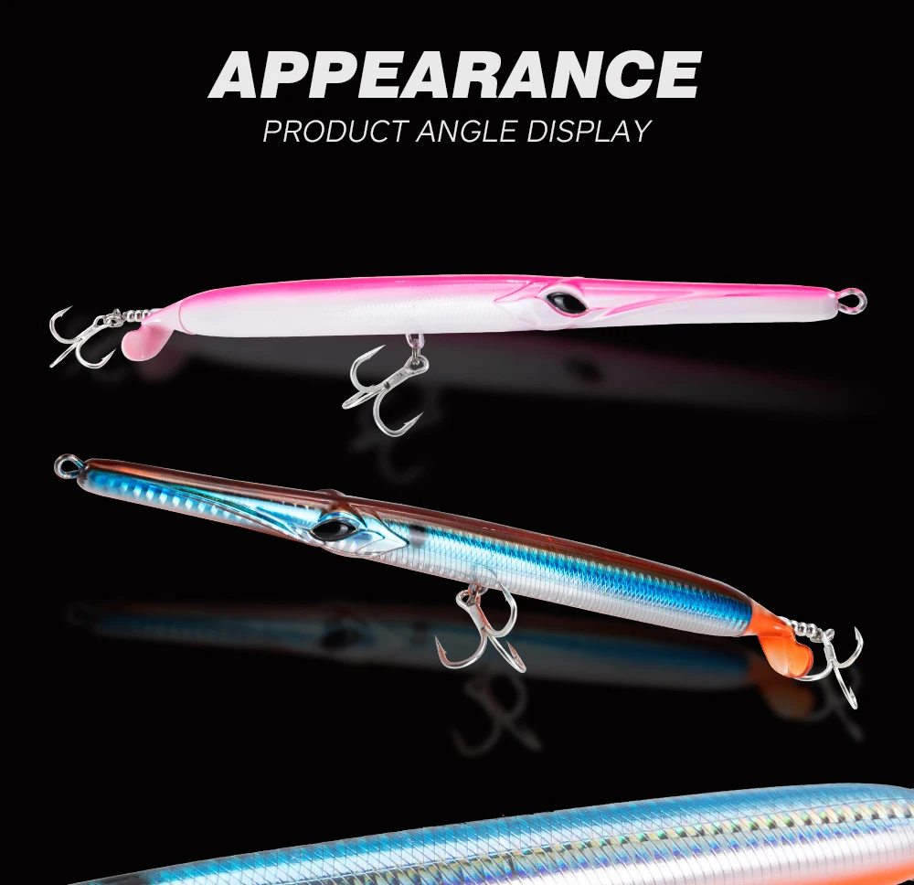 Hunthouse Propeller Needle Lure 225mm/40g Schwimmender Pencil-Köder Oberflächenköder Aguglia Turbo für Blaufisch und Seebarsch – Detail 11