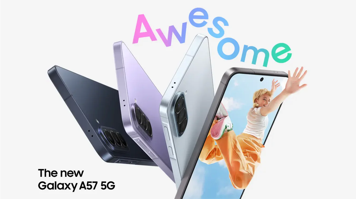 Samsung Galaxy A57 5G 8GB RAM 256GB Storage Global Version 6.7" Super AMOLED 120Hz Exynos 1680 50MP NFC 5000mAh Battery Fast Charging Smartphone with AI