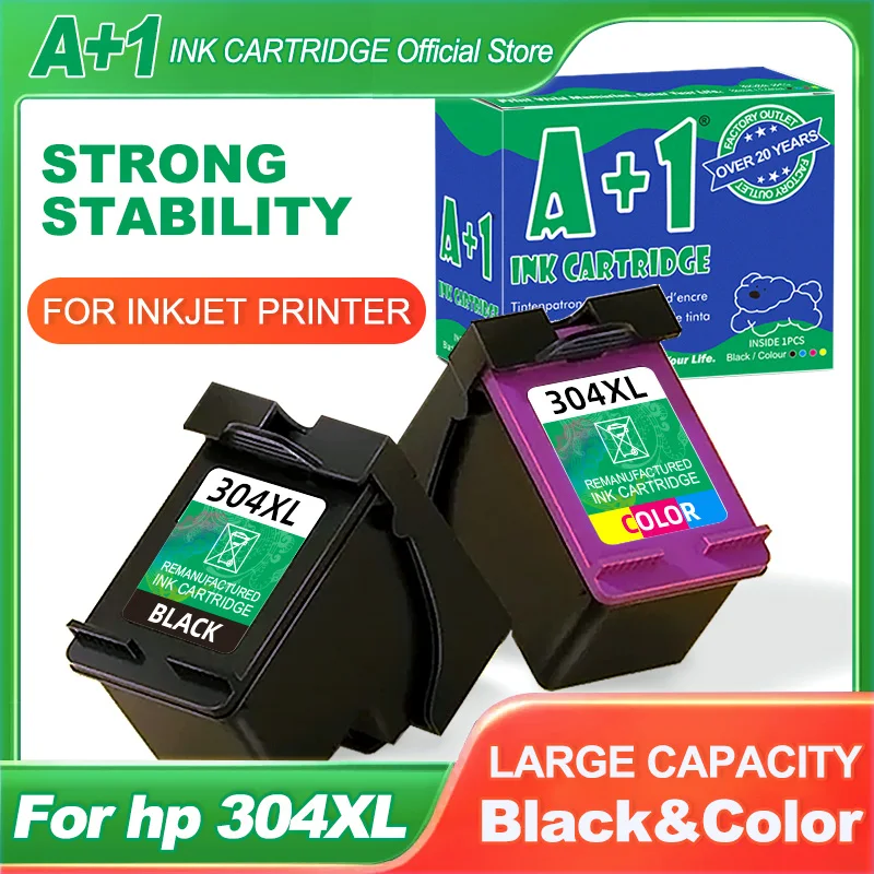 

304XL Ink cartridge Compatible for HP 304 for HP 304XL Deskjet ENVY Officejet 2620 2630 2632 3730 5020 5032 Printer