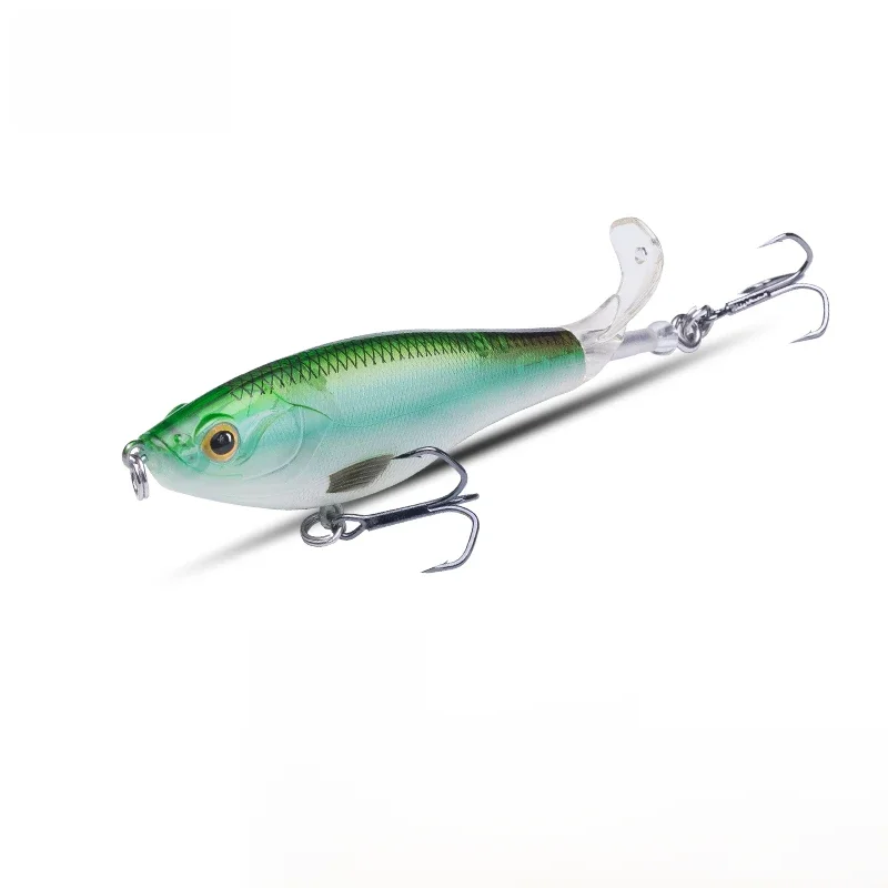 Kingdom hélice leurres de pêche 9 cm 11 cm appât dur doux rotatif queue Topwater crayon 11g 17g flottant Wobblers appât artificiel