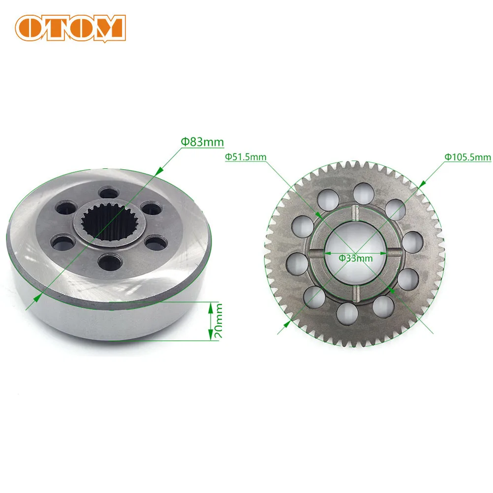 Motorcycle Accessories Start Starter Overrunning Clutch Gear Bearing Kit For ZONGSHEN ZS177MM NC250 4T Water-Cooled Engine KAYO