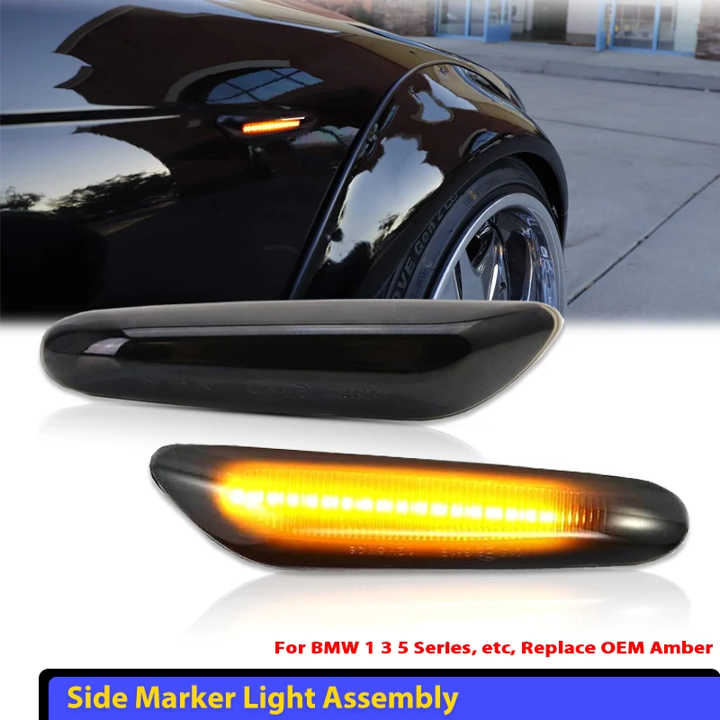 

Для BMW X3 E83 X1 E84 X5 X53 E60 E61 E46 E81 E82 E90 E92 E87 E88 последовательный мигающий светодиодный указатель поворота, боковой габаритный фонарь, мигалка