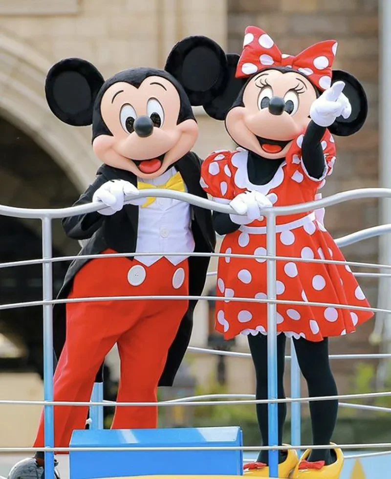 Cosplay Mickey Minnie Mouse mascotte set klassieke stripfiguren reclame evenement partij volwassen cosplay kostuum Disney - afbeelding 2