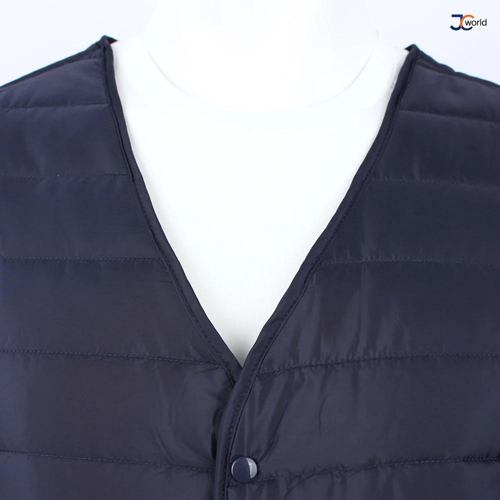 سترة مبطنة خفيفة الوزن JCworld-JC ، ملابس داخلية برقبة على شكل حرف V لفصل الشتاء ، سترة أساسية خفيفة الوزن للغاية ، 1 + 1 #6