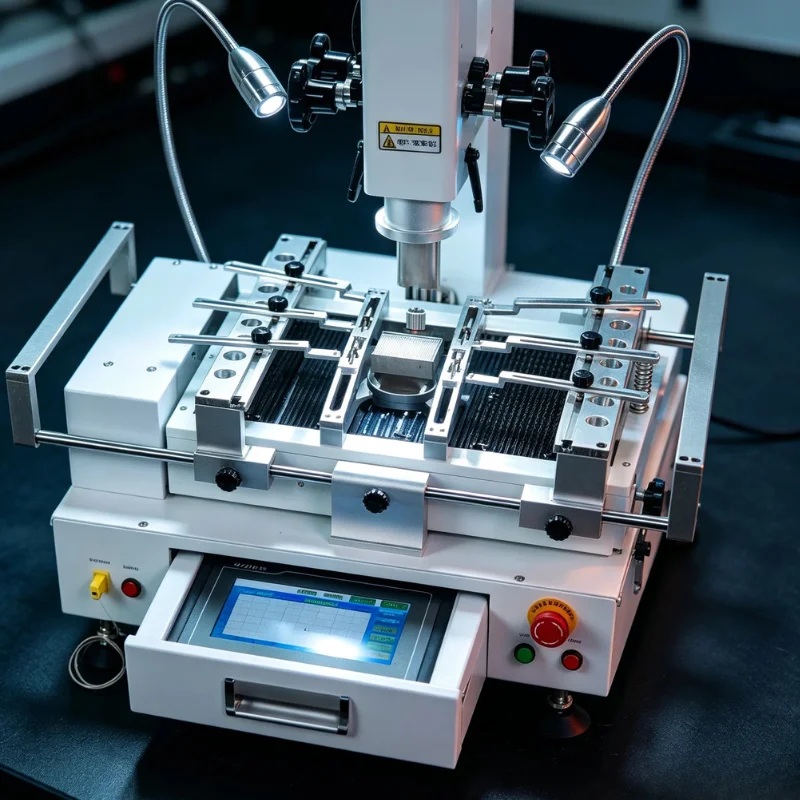 LY R690 V.3 BGA Rework Station Solder Stations 3 Zones Hot Air Touch Screen with Laser Point 4300W EU Plug