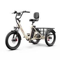 Onesport OT30pro Foldable Electric Cargo Bike 48v18ah Battery 20 Inch Tire 60NM Torque Disc Brake Support Bluetooth APP