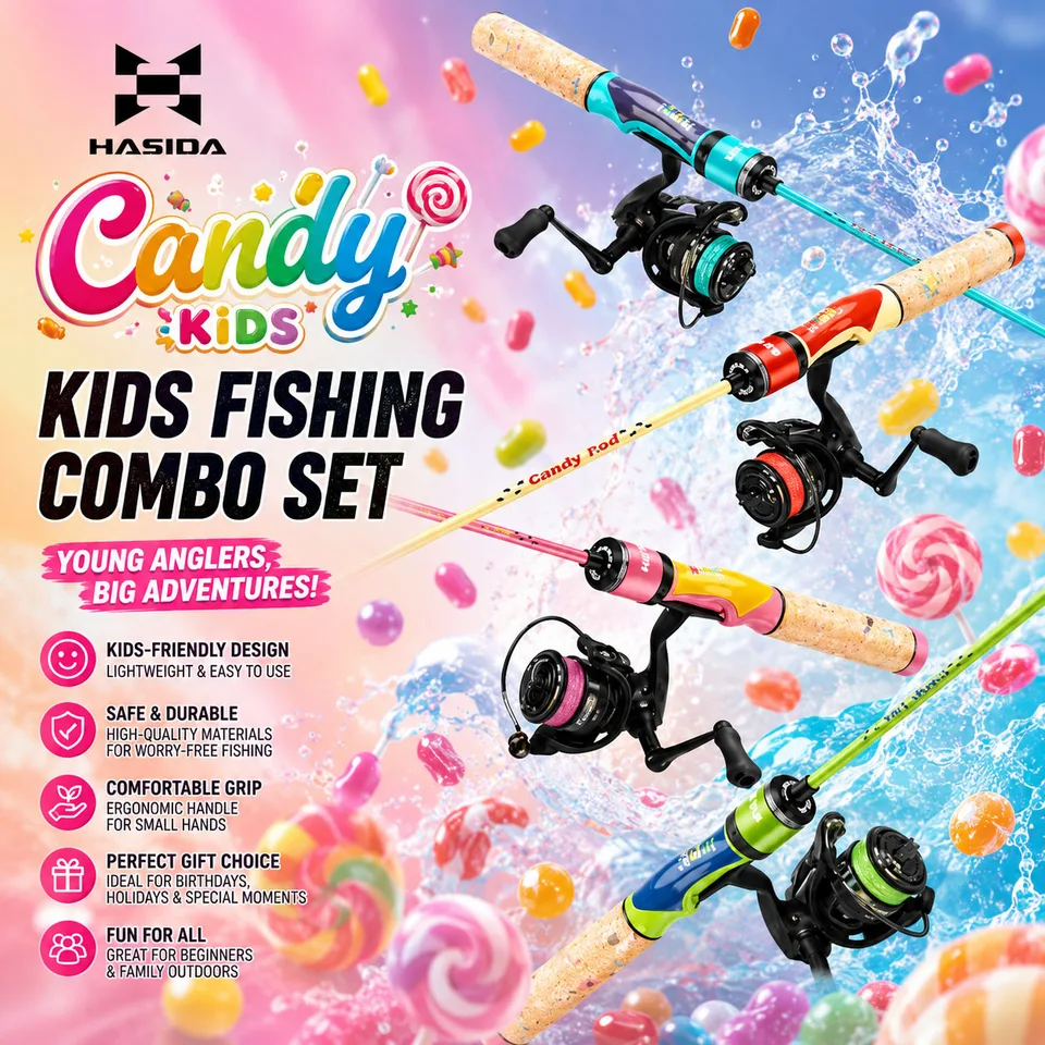 candy fishing pole Hiboom 48 Gone Party Favor Set 12 Tackle Boxes 12 Fish Cupcake Picks 12 Red White Float 12 Thank You Cards Rope Fishing Birthday Cake Decor(5.12 x 2.76 and in the blink of an eye Fishing Pole Pretzel Snacks