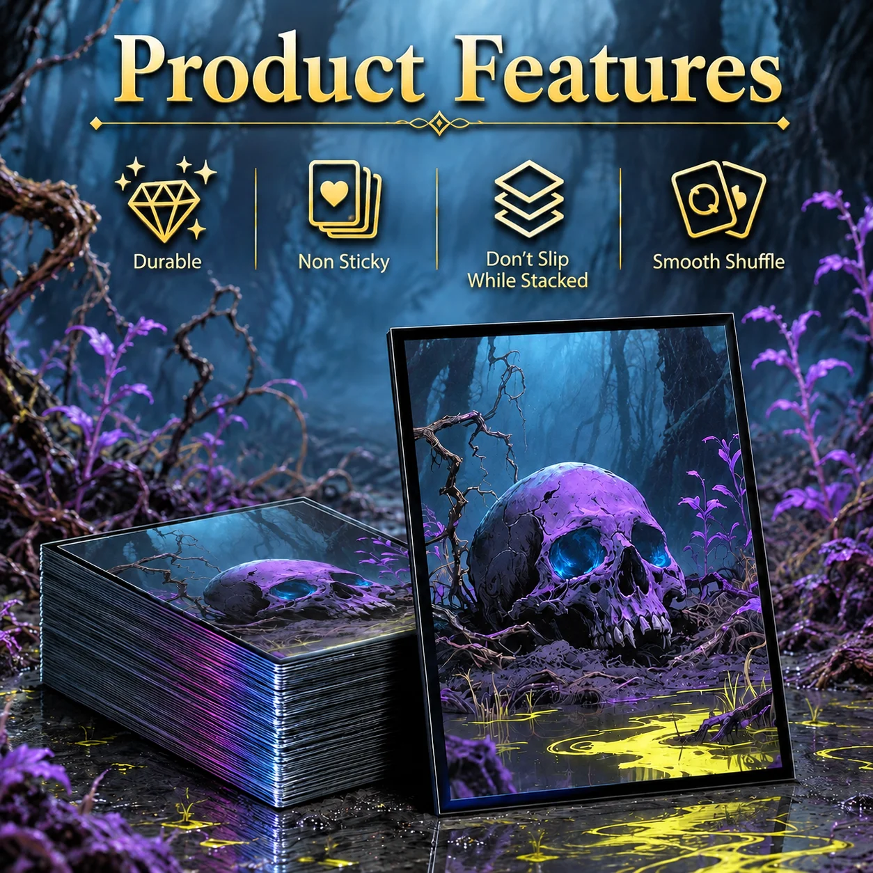 66X91mm 120 Stück Matte Standardgröße Cartoon Anime Kartenhüllen für MTG/PTCG/PKM Spiele Top-Loading Brettspiel Sammelkarten-Schutz