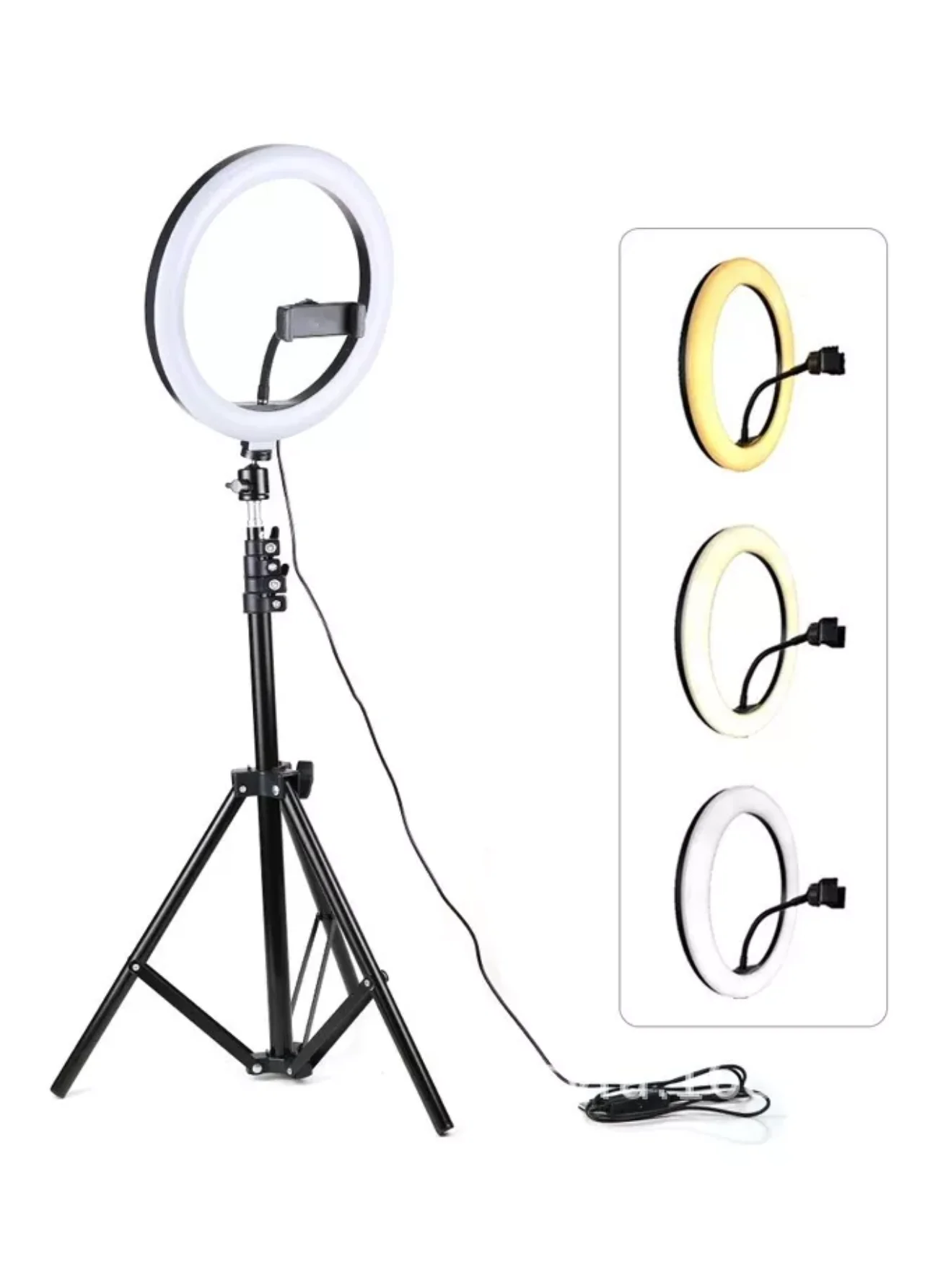 Ring Light Iluminador Anel Luz 30cm 12 Polegadas Tripé 2,1m Selfie