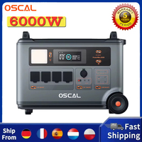 Oscal Powermax6000 6000W Rugged Power Station 3600Wh to 57600Wh Lifepo4 Battery 14 Outlets 120V/240V Dual Voltage Output