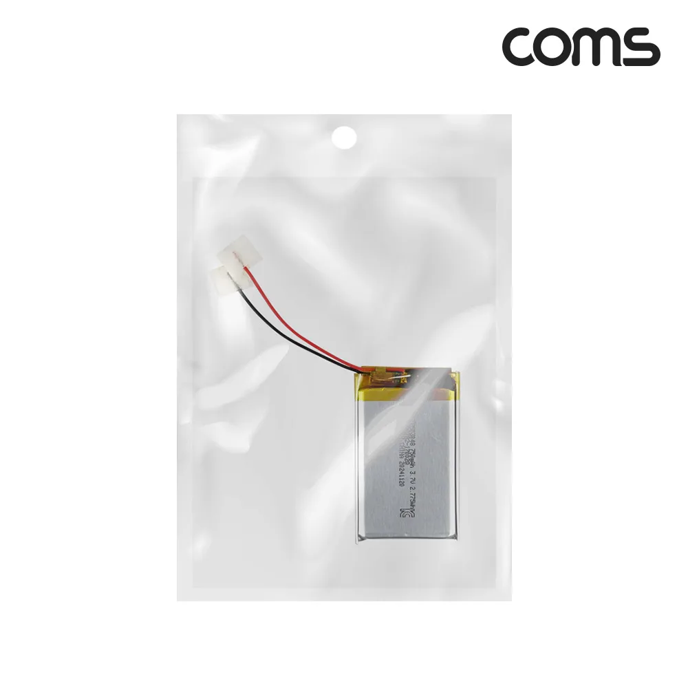 Coms 503048 Rechargeable 3.7V 750mAh Lithium Polymer Battery UB127