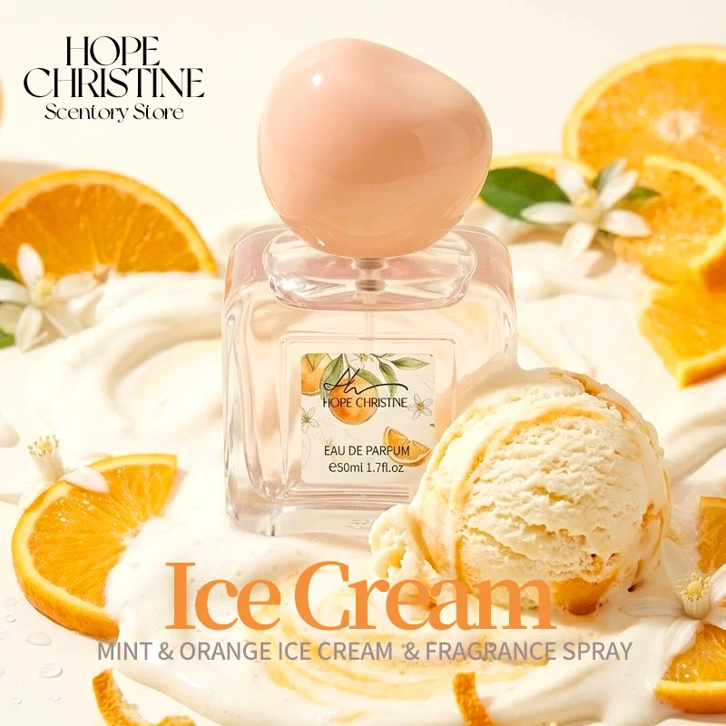 

HOPE CHRISTINE Pure Vanilla Ice Cream Scoop Perfume Luxury Long Lasting Creamy Milk Eau De Parfum Warm Gourmand Scent
