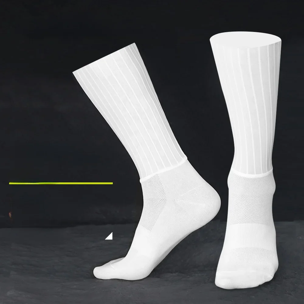 AliExpress NONE Rrskit Summer Areoy Cycling Socks Breathable Wear-resistant TPU Anti-Slip Segmented Design Lightweight Unisex Aerodynamic Socks