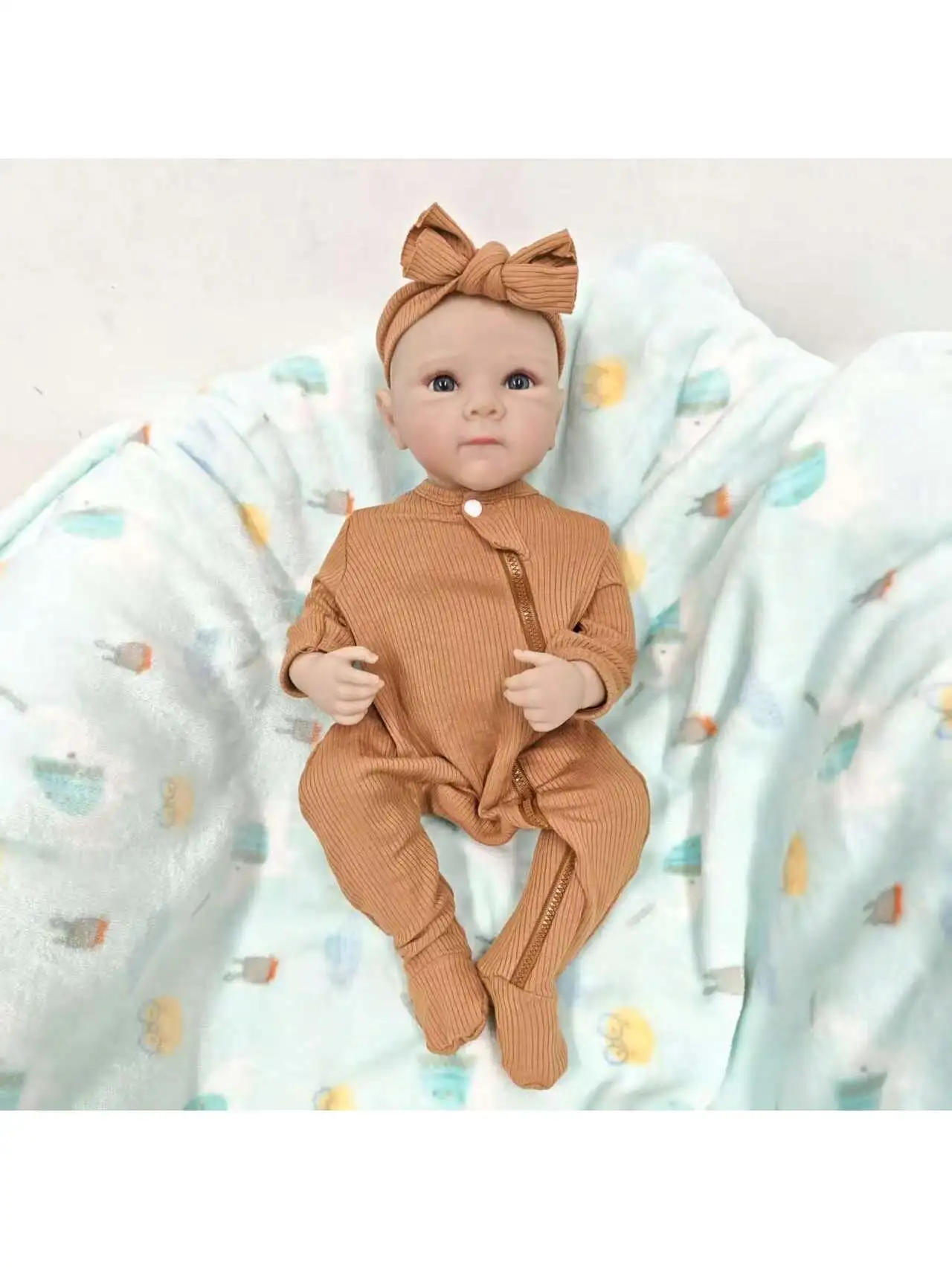 

Lifelike Reborn Baby Dolls- 19Inch Cute Soft Vinyl Realistic Baby Doll,Poseable Real Life Baby Dolls（ONLY DOLL/NO ACCESSORES）