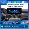 Android 14 Radio samochodowe Ekran Carplay Android Auto Dla Mercedes Benz CLA C117 2012-2018 WIFI 4G Samochodowe inteligentne systemy GPS Navi 1