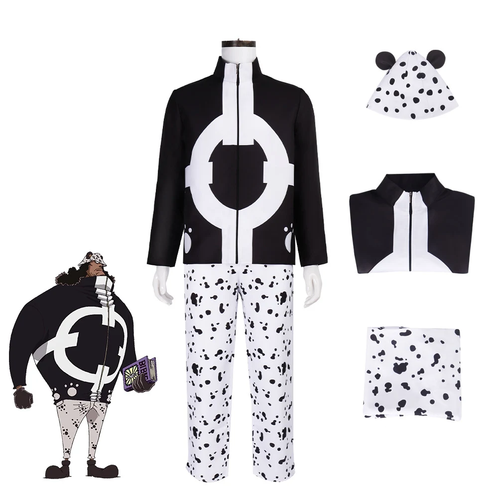 

Bartholomew Kuma Cosplay Costume Kuma Outfit With Hat Men's Halloween Carnival Costume