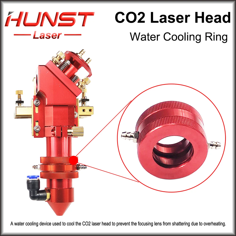 CO2 Laser Head Water Cooling Ring, Suitable For 25mm/30mm Diameter Laser Focusing Heads