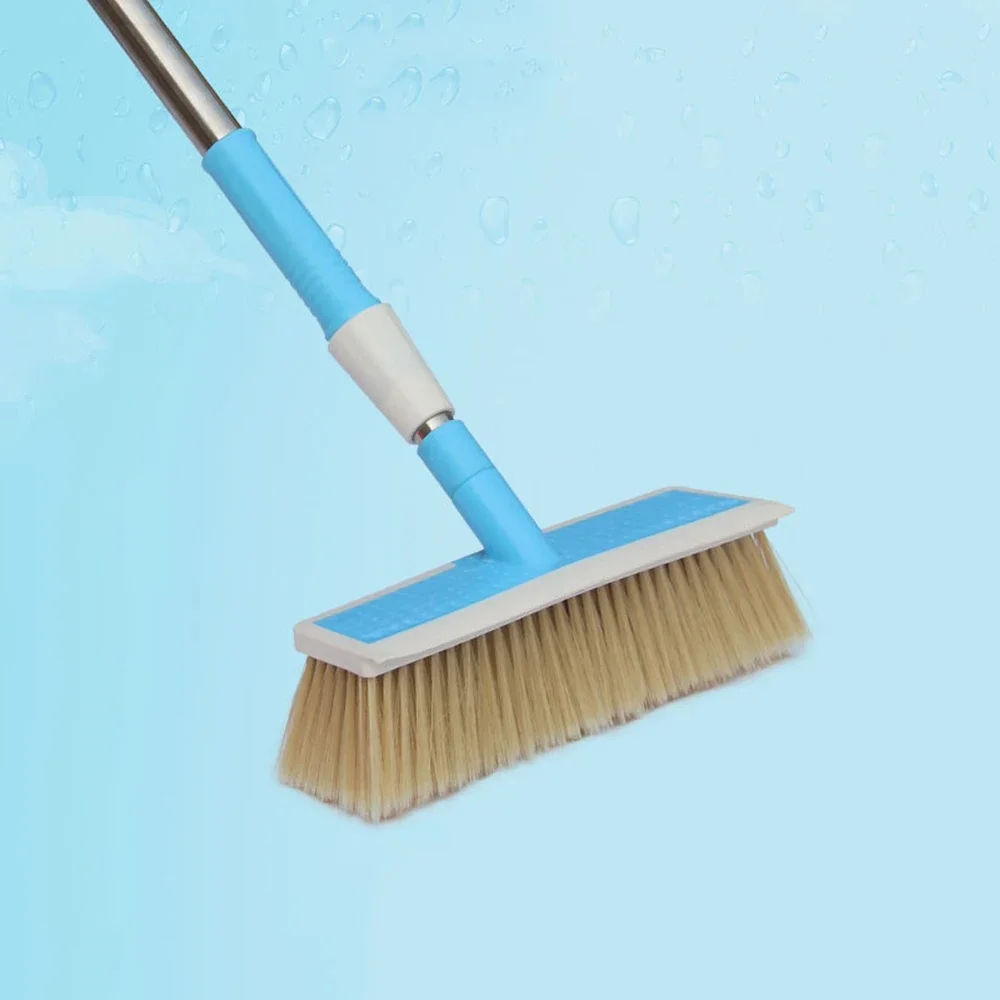 Brosse de lavage de voiture à poils souples, Imitation de poils montables, brosse de nettoyage à poignée Plus, tête de brosse de nettoyage de panneaux photovoltaïques