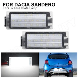 For Dacia Sandero II 2017-UP Logan II Logan Pick-Up Car LED License Number Plate Light Lamp