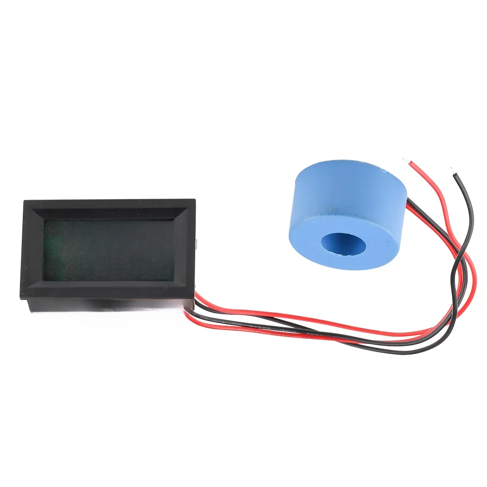 Cyfrowy woltomierz i amperomierz LCD AC 50-500V 10A 50A 100A 220V Miernik napięcia i prądu Tester Detektor Przekładnik prądowy — zdjęcie 2