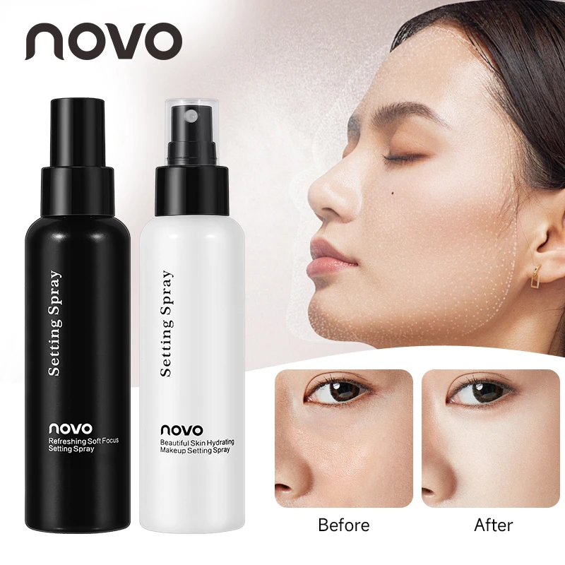Spray fixateur pour maquillage et apprêt pour le visage, acide hyaluronique pour une hydratation en profondeur, spray fixateur de maquillage longue durée 24h