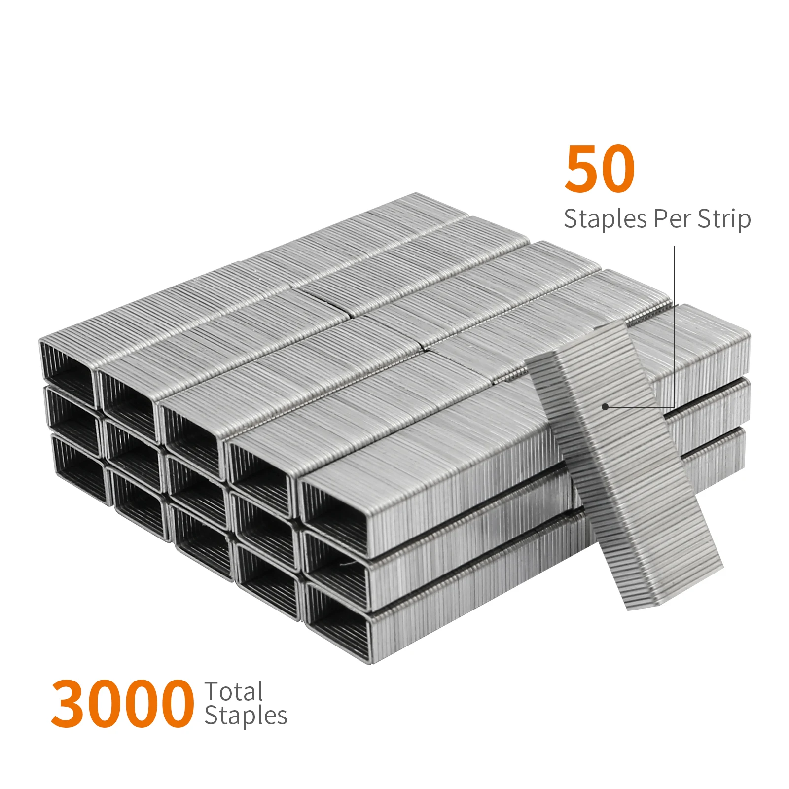 3-Box Bulk Pack Eagle No 10 Staples,3000 Pieces Total, 1000 Pcs per Box, Office and School Binding Accessories