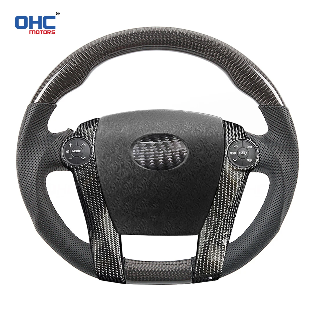 

OHC Carbon Fiber Steering Wheel for Toyota Prius C Aqua Compatible Carbon Fiber Steering Wheel