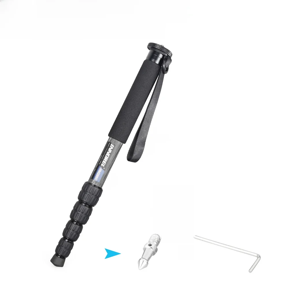 RM285C/RM325C profesjonalny monopod z włókna węglowego do aparatu Canon Nikon Sony DSLR kamera wideo 5-sekcyjny uchwyt fotograficzny — zdjęcie 2