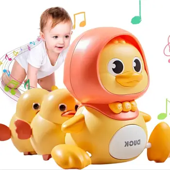 צעצוע ברווז מוזיקלי אינטראקטיבי לעידוד זחילה ופיתוח התינוק