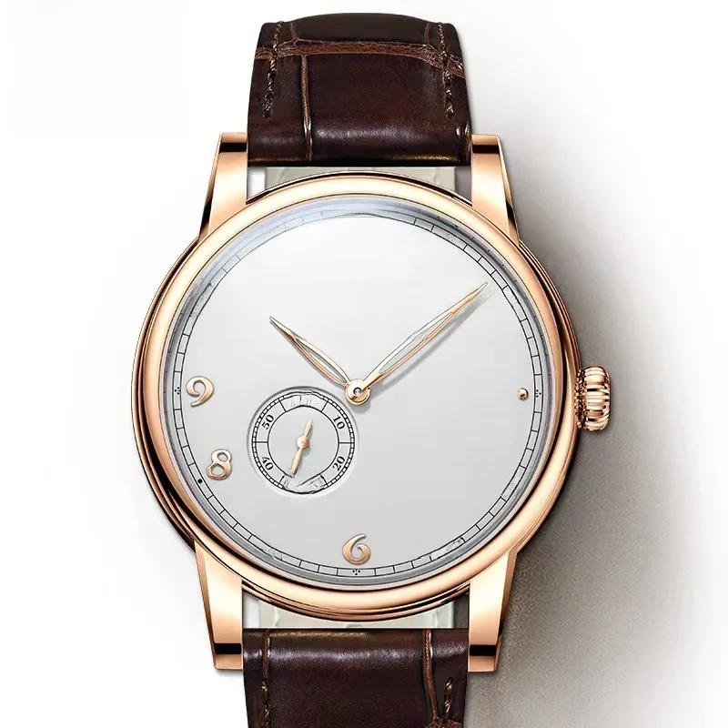 Lobinni Schweiz Luxus Marke 2021 Neue Produkte Herren Uhr Mini Rotor Bewegung Uhr Super Dünne Automatische Mechanische Uhr
